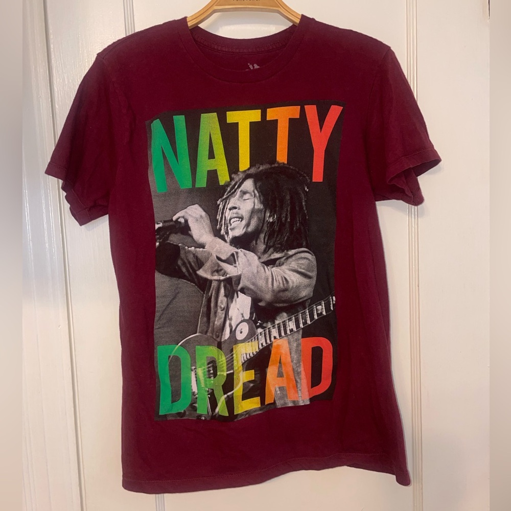 Bob Marley Zion Rootswear Graphic Tee short sleeve shirt womens top Small
